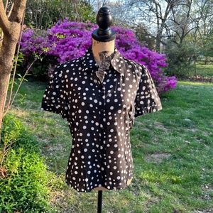 Inc International Polka Dot Shirt size M/L